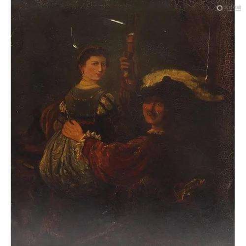 After Rembrandt Van Rijn - The Prodigal Son in the Brothel, ...