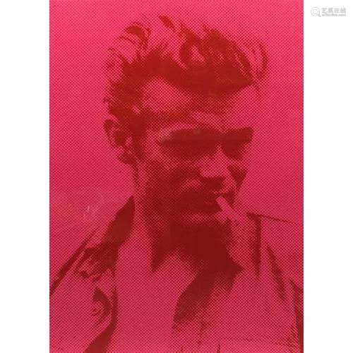 Russell Young - James Dean, pencil signed Pop Art style scre...