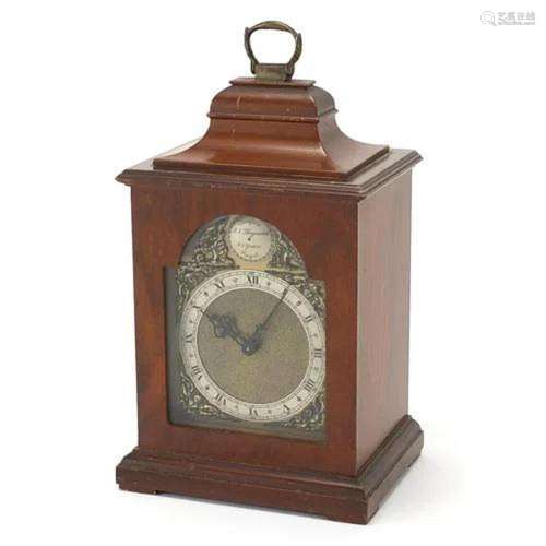 Tempus Fugit mahogany cased mantle clock inscribed J N Reyno...