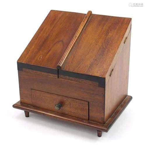 Hardwood table top stationary cabinet with drawer to the bas...