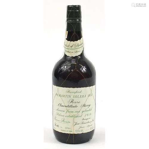 Bottle of 1914 Pemartin Solera sherry