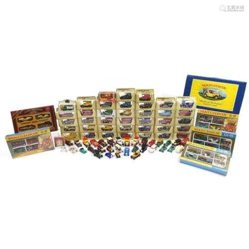 Diecast collector's advertising vehicles, mostly with bo...
