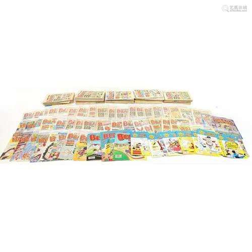 Large collection of vintage Beano comics