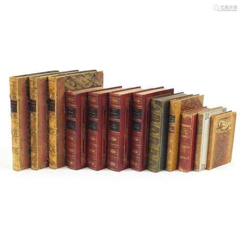 Eleven antique and later hardback books including history of...