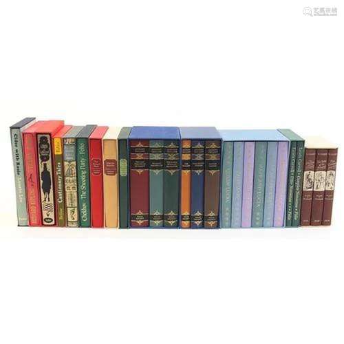 Folio Society hardback books with slip cases including The A...