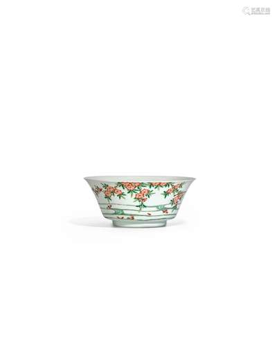 A RARE DOUCAI-ENAMELLED 'FLOWERING BRANCHES' BOWL Ch...