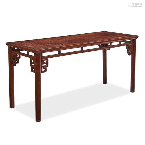 A Jichimu and Huamu Rectangular Table Late Qing/Republic Per...