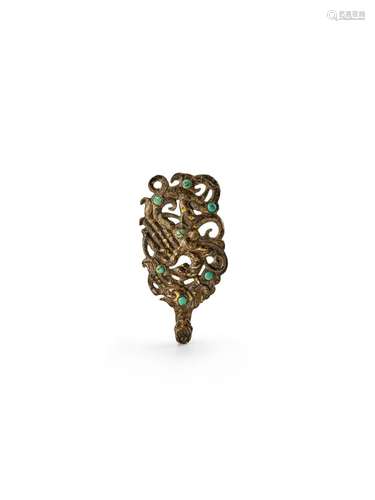 A Turquoise-inlaid Phoenix-form Belt-hook Late Eastern Zhou ...