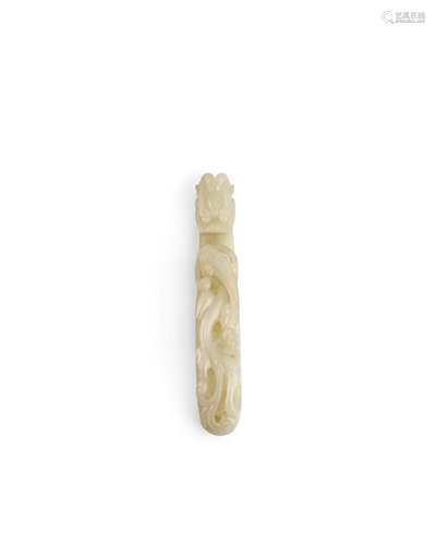 A White Jade Belt Hook 18th Century