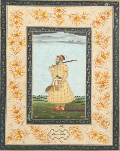 A PORTRAIT OF PRINCE DARA SHIKOH FROM A POLIER ALBUM STYLE O...