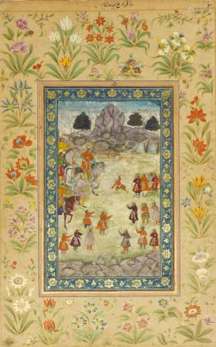 AN ILLUSTRATION FROM A SHAHNAMA SERIES: ARDASHIR RECOGNIZES ...