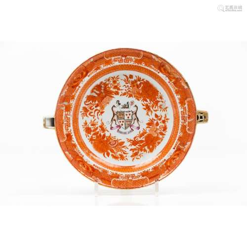 An armorial "rechaud" plate