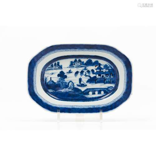 An octagonal serving platter