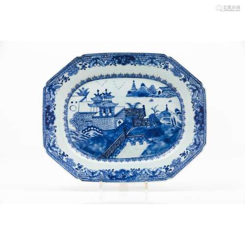 An octagonal serving platter