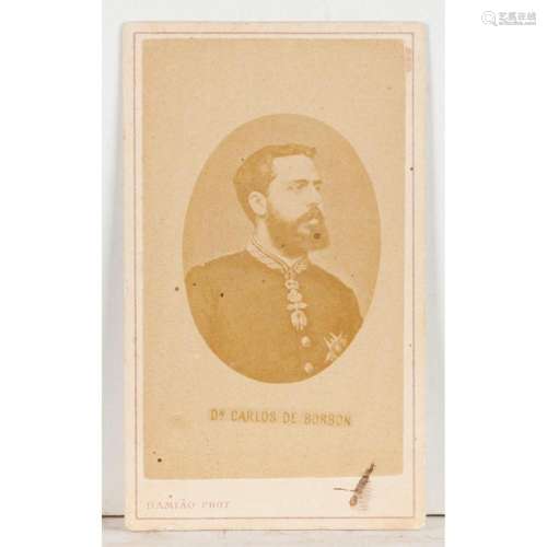 "Carte de visite" Carlos of Bourbon (Carlos VII of...