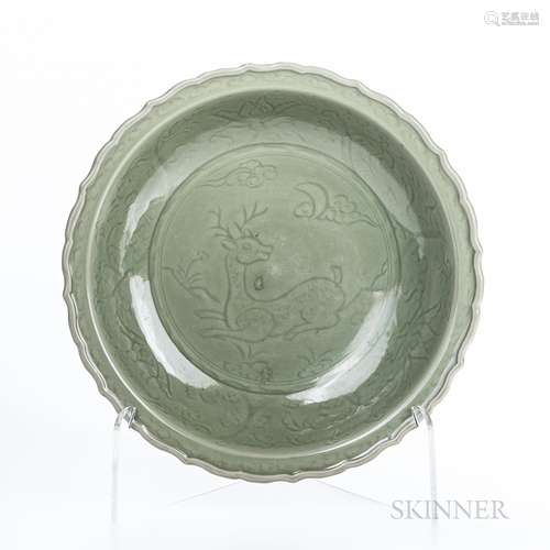 Massive Longquan Celadon Charger