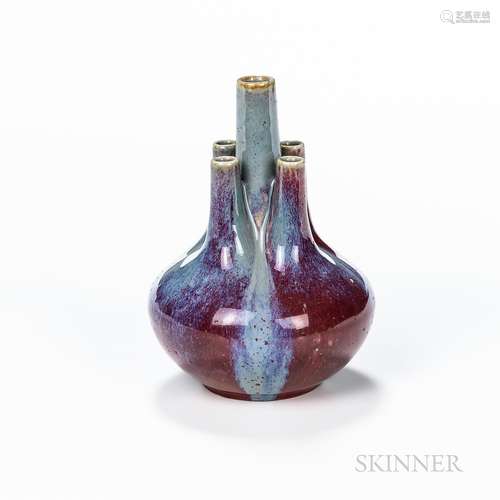 Flambe-glazed "Tulip" Vase