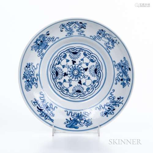 Blue and White Plate