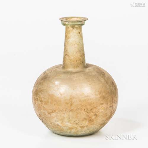 Tall Roman Glass Bottle