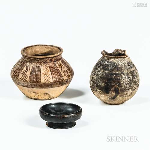 Three Ancient Pottery Vessels