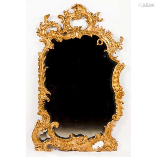 A large Baroque wall mirror