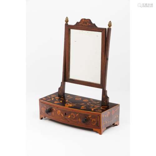 A chest top dressing cabinet