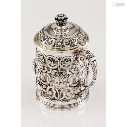 An important tankard with cover from the collection of King ...