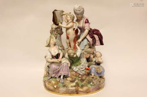 Large Meissen Figural Group