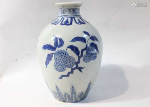 Chinese Blue and White Porcelain Vase