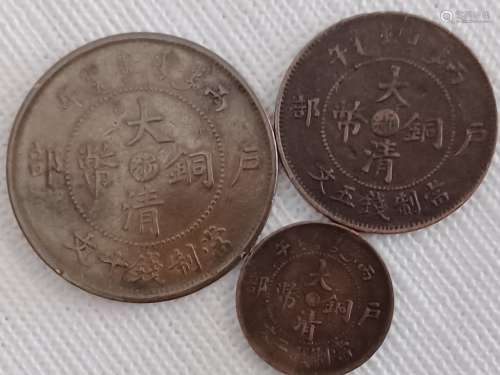 GROUP CHINESE OLD COPPER COINS