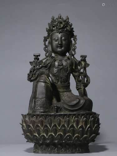 Chinese Bronze Guanyin