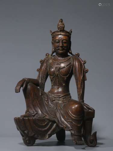 Chinese Chengxiang Wood Hand Carved Guanyin
