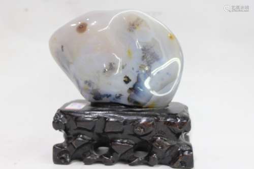 Agate Stone on Stand