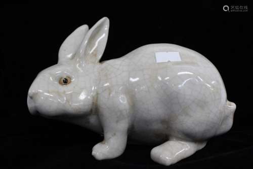 Chinese Glazed Porcelain Rabbit