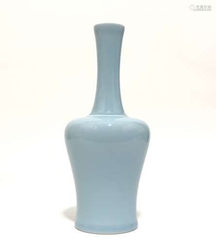 Chinese Blue Glazed Porcelain Vase,Mark