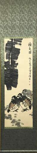 Chinese Ink Color Scroll Painting