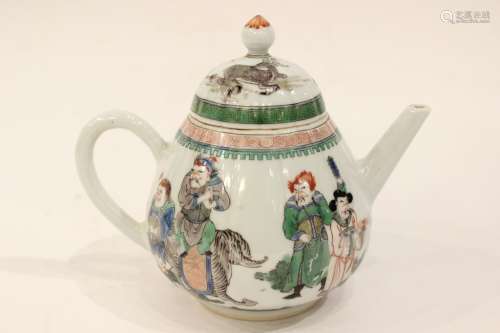 Chinese Famille Rose Porcelain Teapot