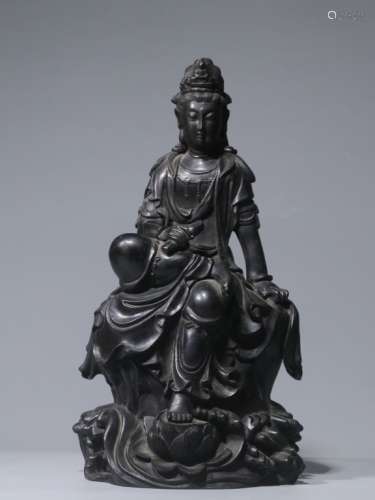 Chinese Zitan Wood Hand Carved Guanyin