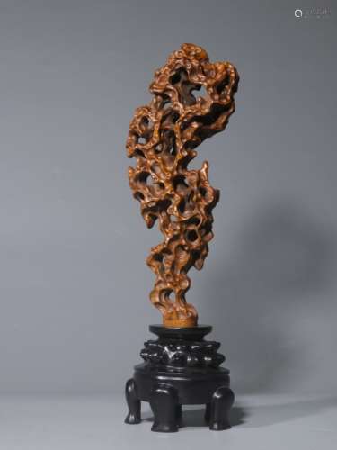 Chinese Huangyang Wood Sculpture