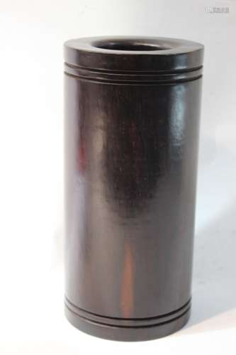 Chinese Wood Brush Pot