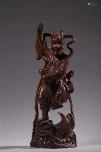 Chinese Huangyang Wood Carved Figural