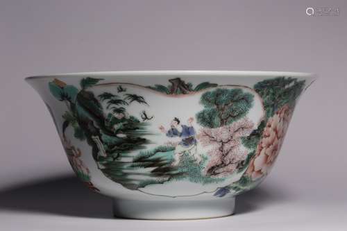 Chinese Wucai Porcelain Bowl,Mark