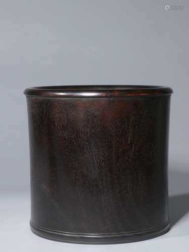 Chinese Zitan Wood Brushpot