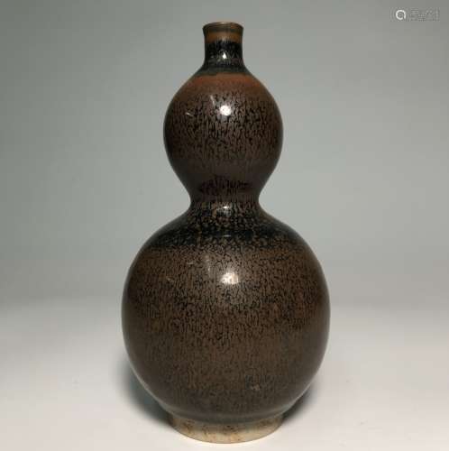 Chinese Glazed Gourd Porcelain Vase