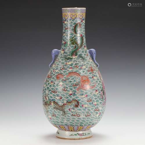 Qing Dynasty Period Of Jiaqing Famille Rose Porcelain 