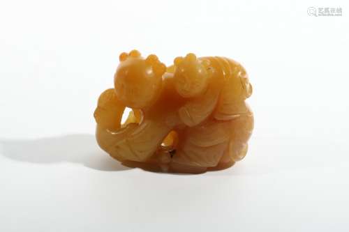 Yellow Jade Ornament, China