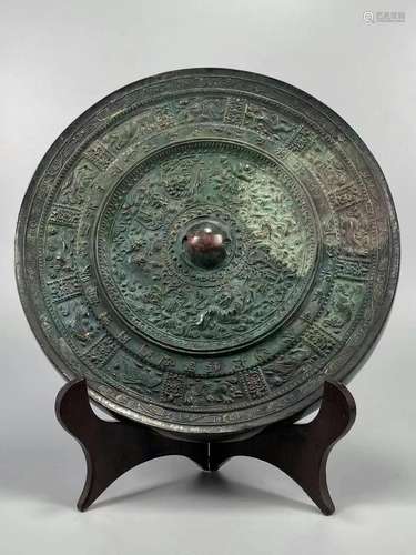 Bronze Zodia Mirror, China