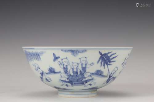 Blue And White Porcelain Bowl, China