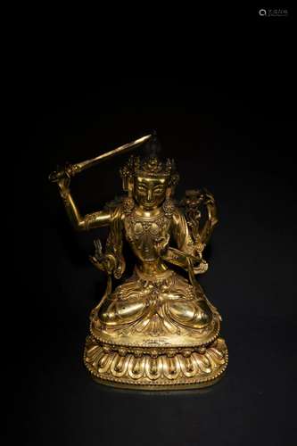 Ming Yongle: A Gilt Bronze Buddha Statue