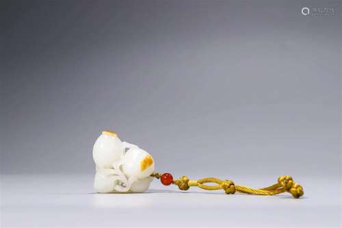 Qing Dynasty: A Carved Jade Pendant